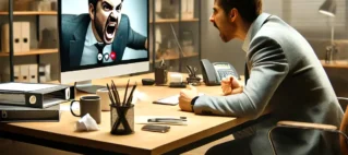 Trabalhador sofrendo assedio mesmo trabalhando em home office