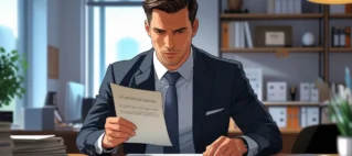 Advogado trabalhista analisando um atestado médico retroativo sobre uma mesa de escritório, simbolizando a proteção dos direitos do trabalhador.