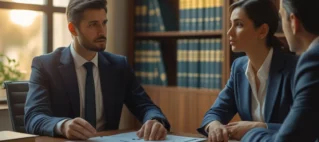 Advogado especialista em direito imobiliário explicando ao locador o que fazer legalmente quando o inquilino abandona o imóvel alugado.