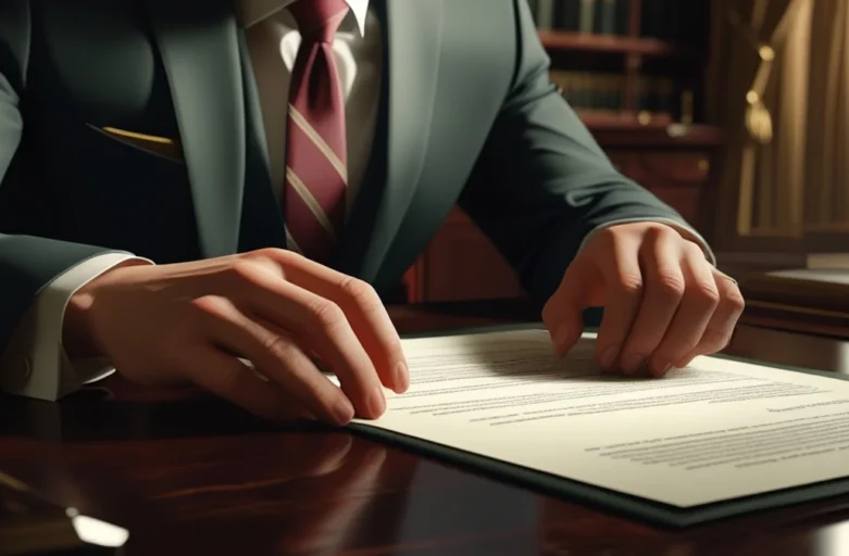 Documento de contrato de locação sobreposto a uma imagem de martelo judicial, representando a penhora de imóvel alugado.