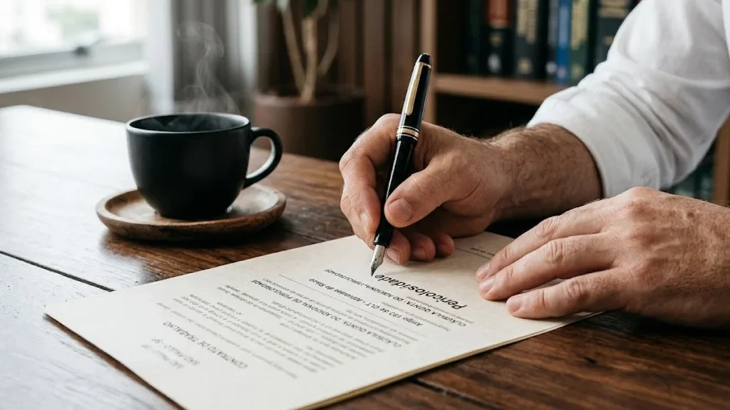 Advogado analisando contrato de trabalho sobre adicional de periculosidade para profissionais que trabalham na rua em São Paulo.