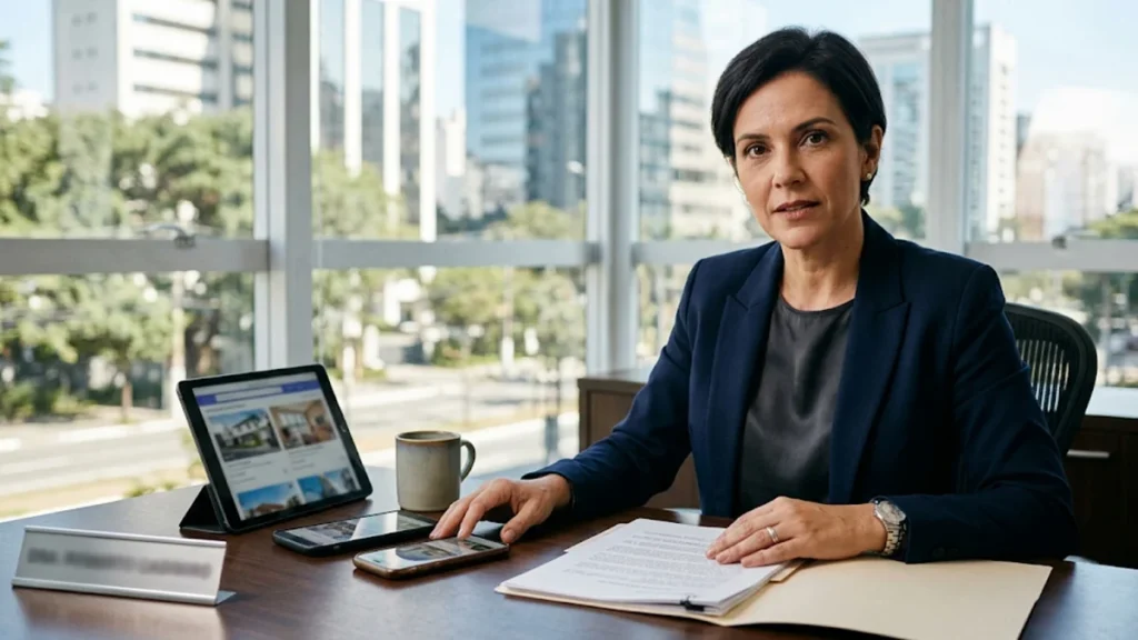 Advogada especialista em direito do consumidor em São Paulo prestando consultoria sobre propaganda enganosa no aluguel por aplicativo.