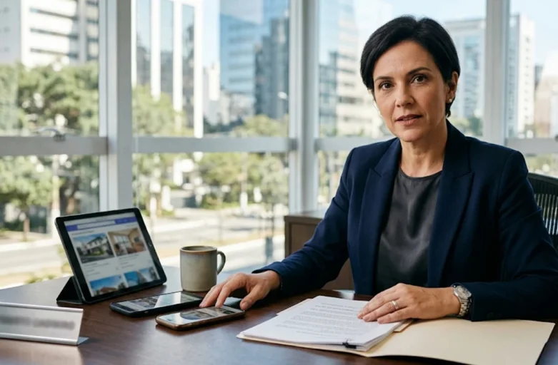 Advogada especialista em direito do consumidor em São Paulo prestando consultoria sobre propaganda enganosa no aluguel por aplicativo.