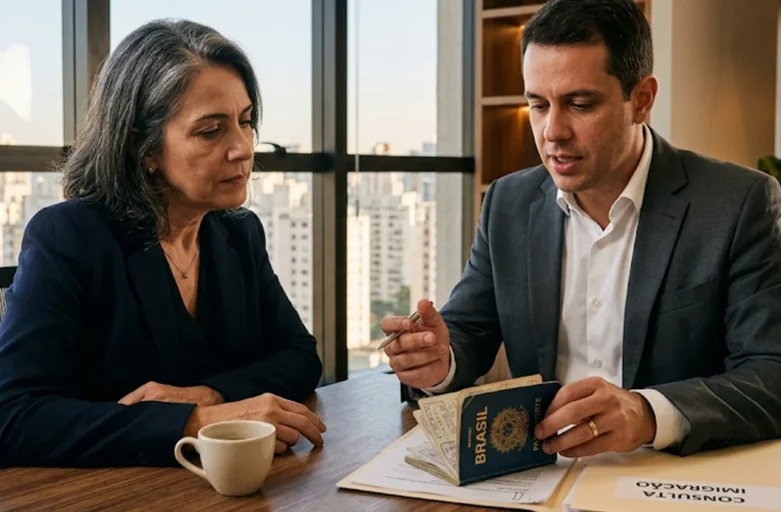 Advogado previdenciário em São Paulo orienta cliente sobre como usar passaporte e tempo de trabalho no exterior para aposentadoria internacional no INSS.